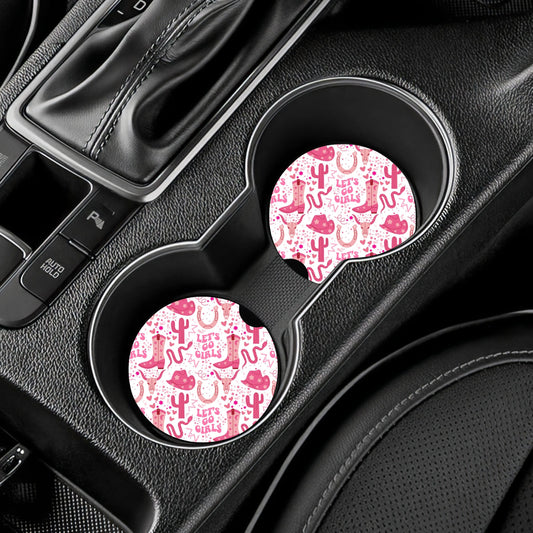 Let’s Go Girls Car Coaster Set