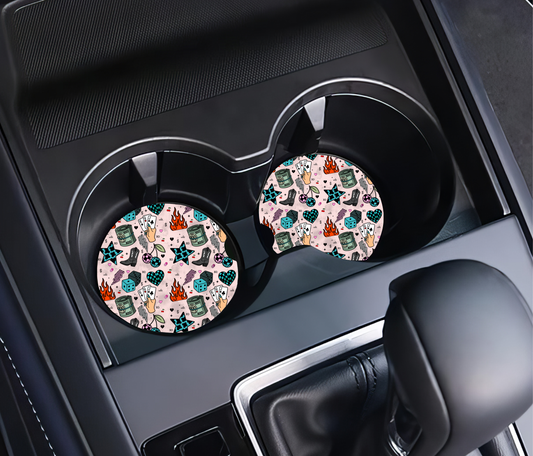 Bet on a Bad Bitch Car Coaster Set