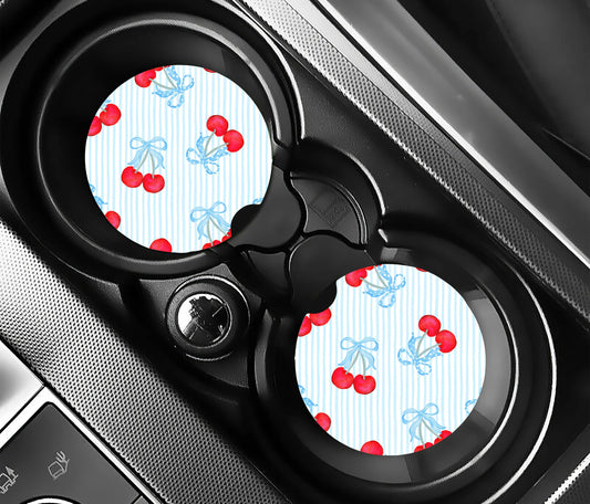 Cherry Baby Car Coaster Set