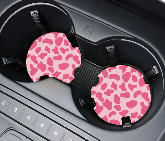 Moo Moo Chic Car Coaster Set