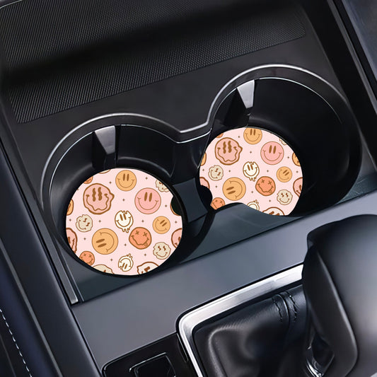 Smiley Chaos Car Coaster Set