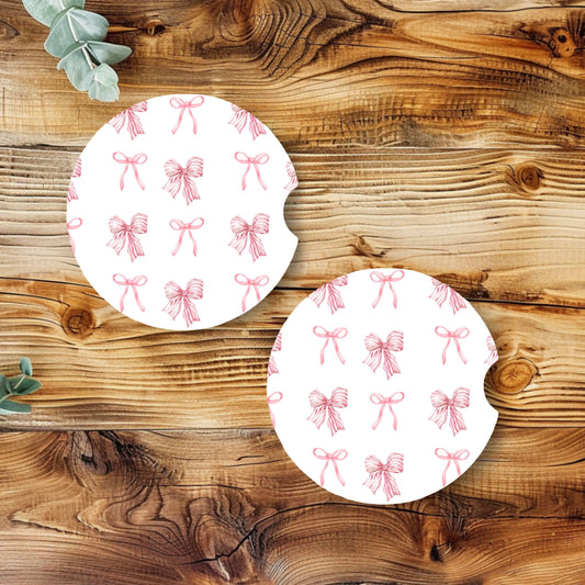 Bow Baby Car Coaster Set