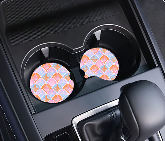 Retro Shells Car Coaster Set