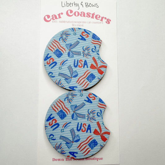 Liberty & Bows Car Coaster Set - RTS