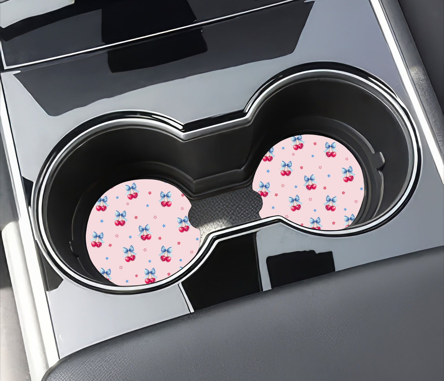 Cherry Pop Princess Car Coaster Set