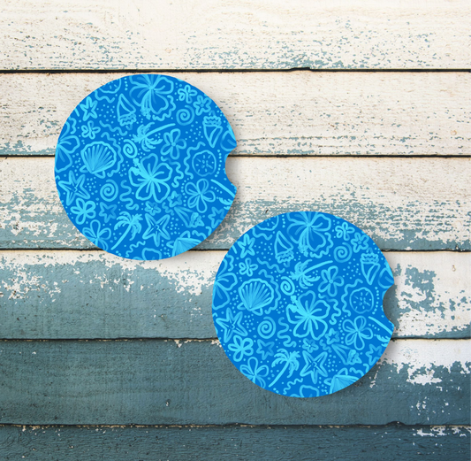 Ocean Daze Car Coaster Set