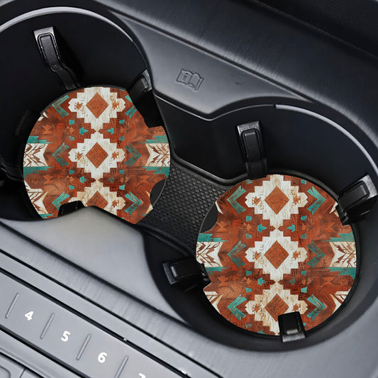 Rustic Rodeo Car Coaster Set